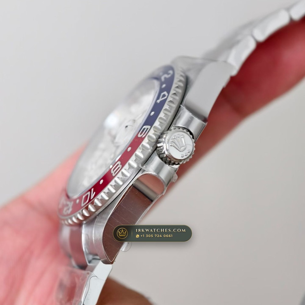 Rolex GMT-Master II Pepsi Gibeon Meteorite Dial 18K White Gold Ref. 126719BLRO — Studio Gallery Plate VI in 18K White Gold Au750 (225.3g Verified Mass, Rolex Manufacture Cal. 3285 - 70h Power Reserve)