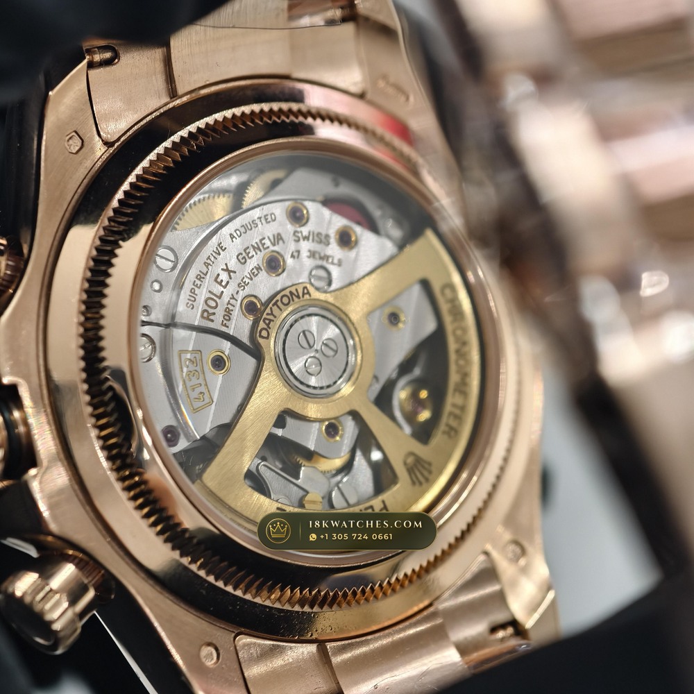 Rolex Cosmograph Daytona Le Mans 100th Anniversary 18K Everose Gold Ref. 126525LN — Studio Gallery Plate V in 18K Rose Gold Au750 (216.6g Verified Mass, Rolex Manufacture Cal. 4132 - 24h Le Mans)