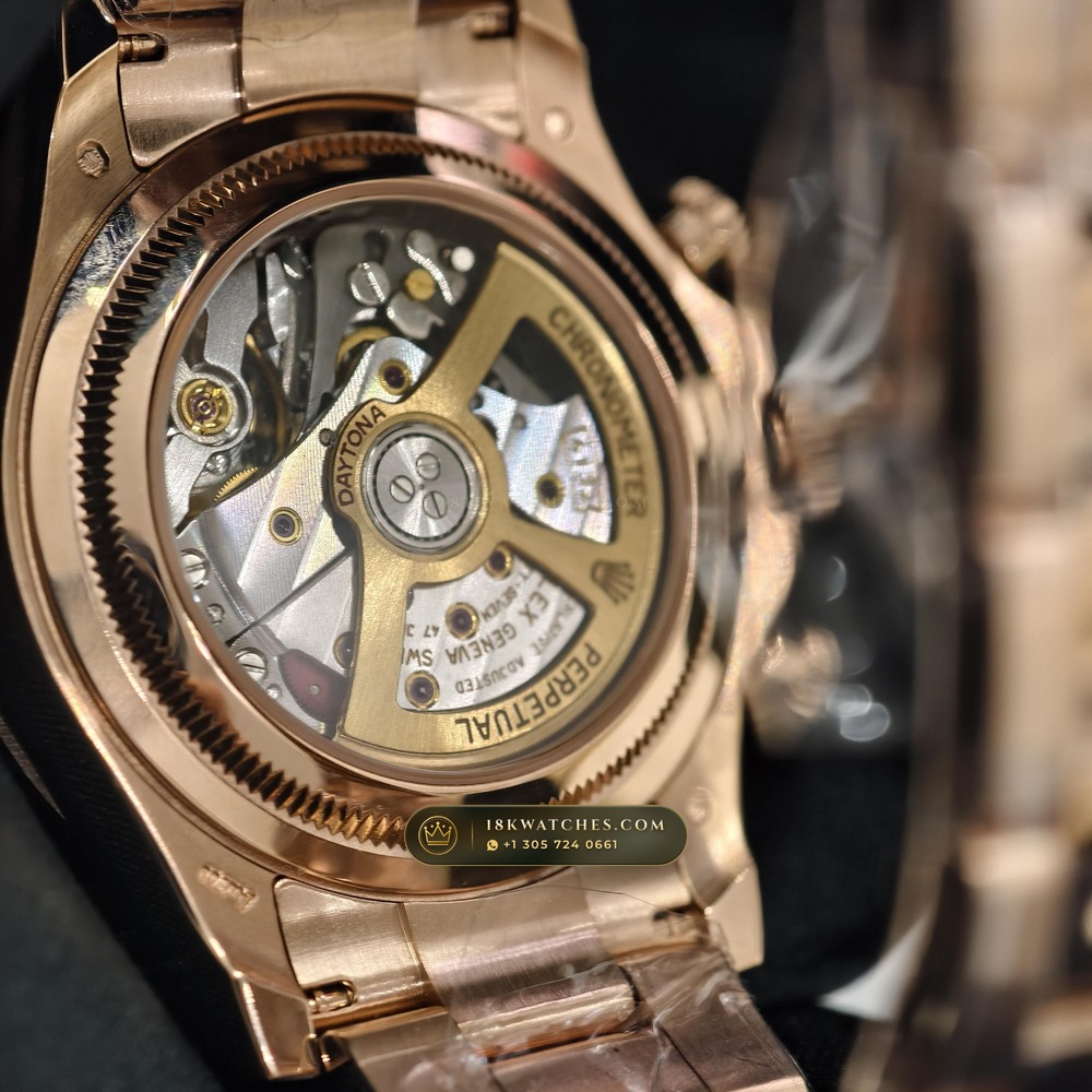 Rolex Cosmograph Daytona Le Mans 100th Anniversary 18K Everose Gold Ref. 126525LN — Studio Gallery Plate VI in 18K Rose Gold Au750 (216.6g Verified Mass, Rolex Manufacture Cal. 4132 - 24h Le Mans)