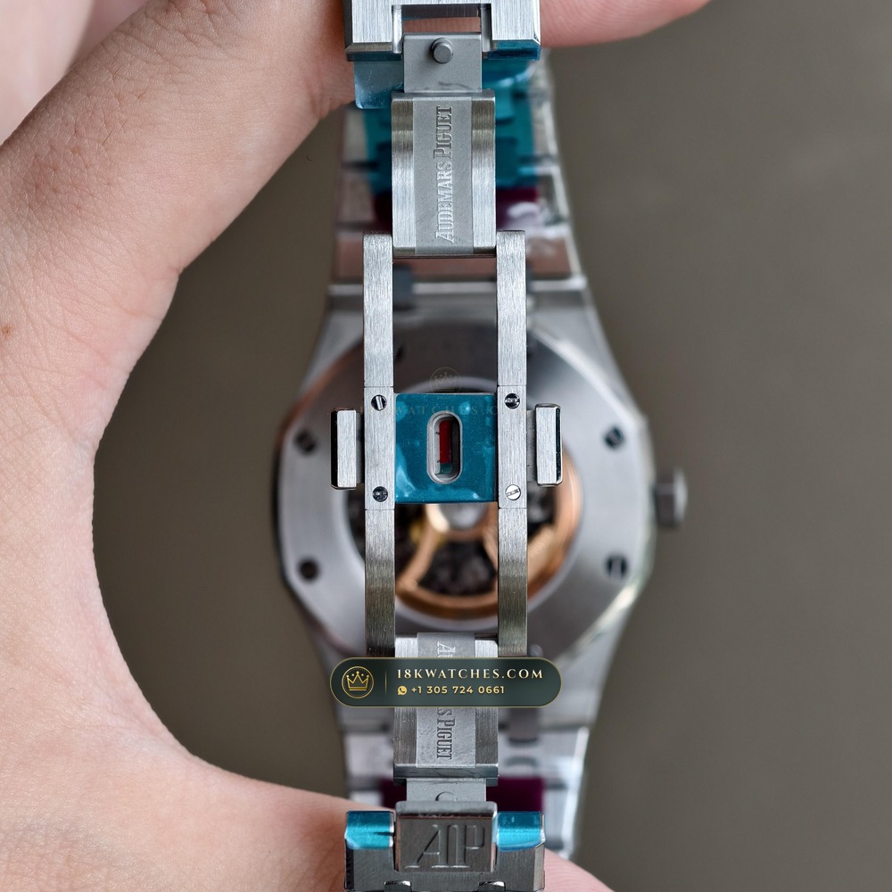 Audemars Piguet Royal Oak Double Balance Wheel Openworked 41mm 5-Axis CNC Case Ref. 15407ST.OO.1220ST.01 — Studio Gallery Plate XI in 904L Stainless Steel Custom Architecture (162.0g Verified Mass, Audemars Piguet Cal. 3132 Dual-Balance Openworked)