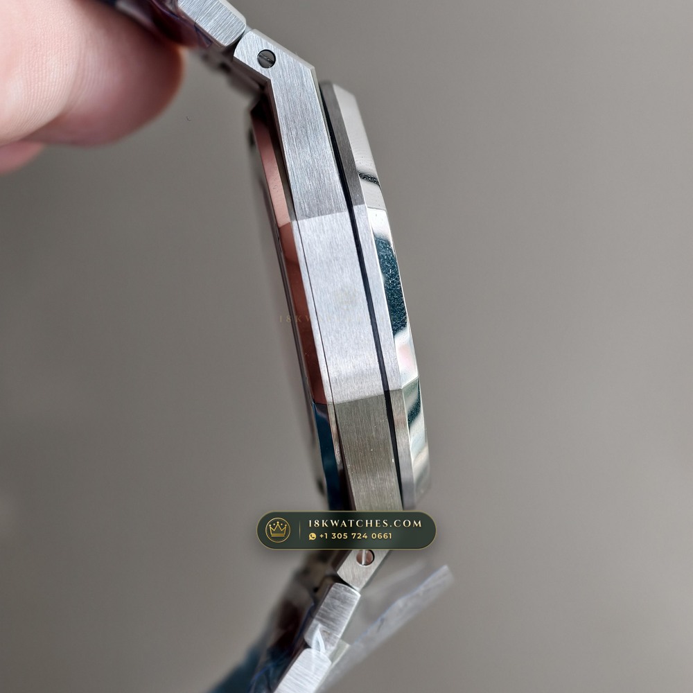 Audemars Piguet Royal Oak Double Balance Wheel Openworked 41mm 5-Axis CNC Case Ref. 15407ST.OO.1220ST.01 — Studio Gallery Plate VI in 904L Stainless Steel Custom Architecture (162.0g Verified Mass, Audemars Piguet Cal. 3132 Dual-Balance Openworked)