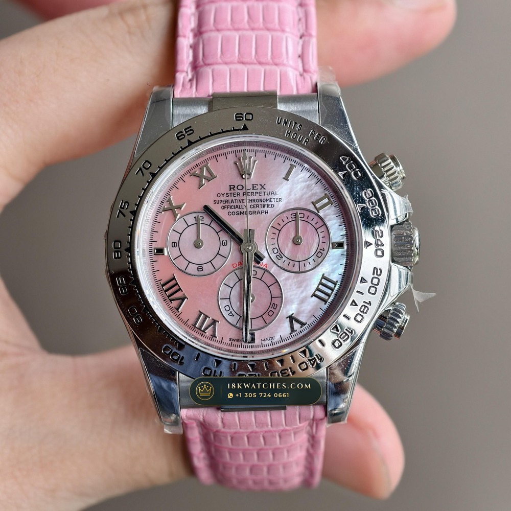 Rolex Cosmograph Daytona Beach Turquoise Blue Mother-of-Pearl 18K White Gold Ref. 116519