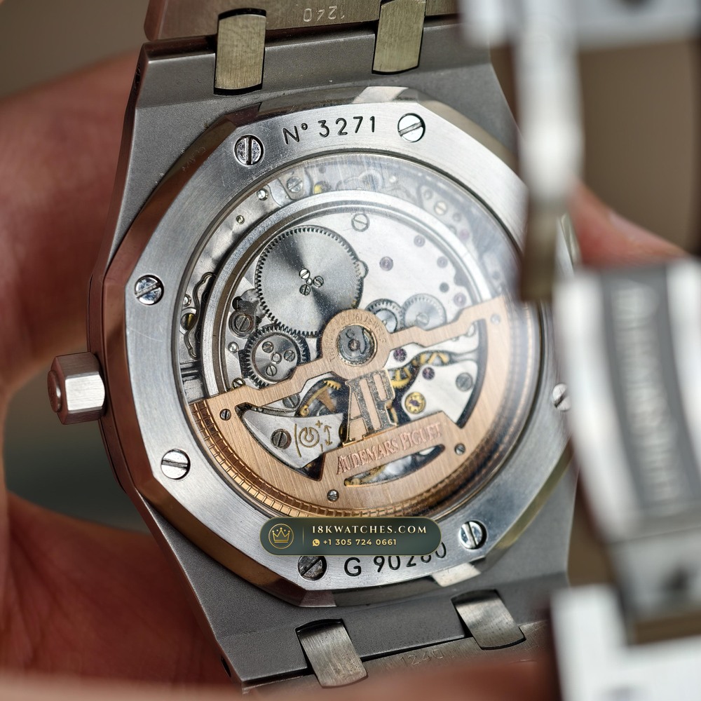 Audemars Piguet Royal Oak Jumbo Extra-Thin 39mm Custom Tapestry Dial 5-Axis CNC Case Ref. 15202ST.OO.1240ST.01 — Studio Gallery Plate VII in 904L Stainless Steel Custom Architecture (103.5g Verified Mass, Audemars Piguet Cal. 2121 Ultra-Thin)