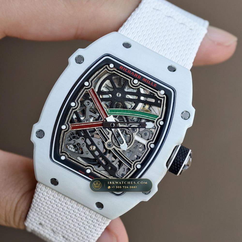 Richard Mille RM 67-02 Automatic Extra-Flat UAE Limited Edition Chronometer Regulated Spec — Studio Gallery Plate III in Carbon TPT & Grade 5 Titanium (33.3g Verified Mass, Richard Mille Cal. CRMA7 Skeletonized Titanium)