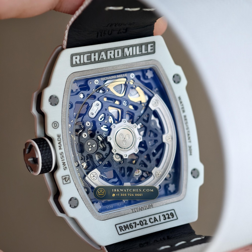 Richard Mille RM 67-02 Automatic Extra-Flat UAE Limited Edition Chronometer Regulated Spec — Studio Gallery Plate VI in Carbon TPT & Grade 5 Titanium (33.3g Verified Mass, Richard Mille Cal. CRMA7 Skeletonized Titanium)
