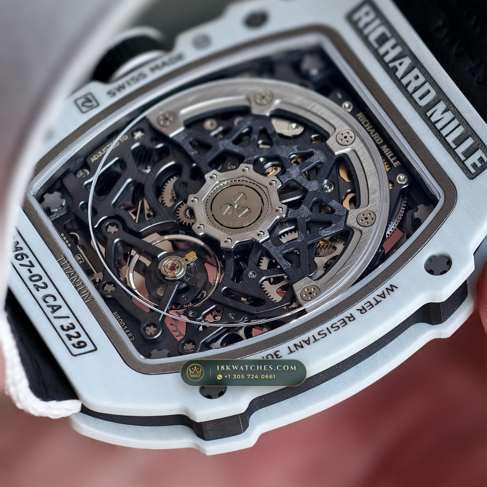 Richard Mille RM 67-02 Automatic Extra-Flat UAE Limited Edition Chronometer Regulated Spec — Studio Gallery Plate VIII in Carbon TPT & Grade 5 Titanium (33.3g Verified Mass, Richard Mille Cal. CRMA7 Skeletonized Titanium)