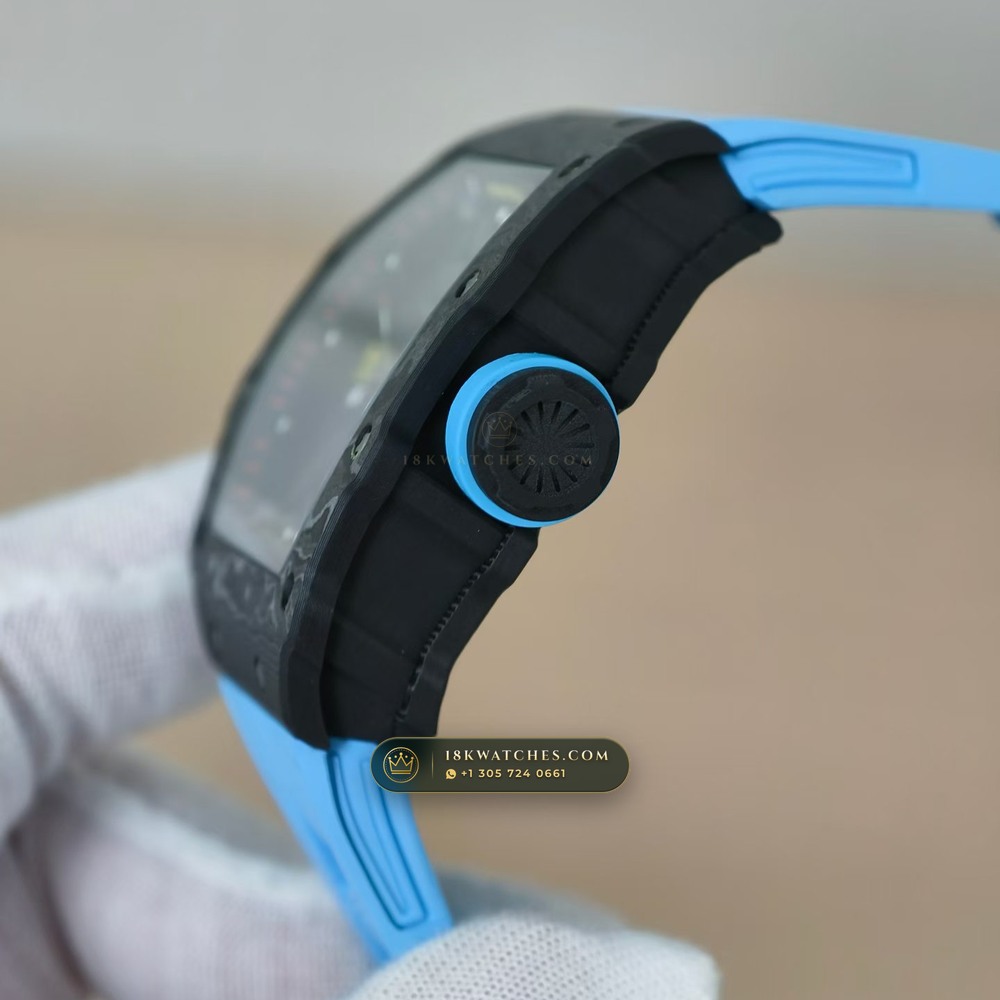 Richard Mille RM 35-01 Rafael Nadal Manual Winding — Studio Gallery Plate VI in Carbon TPT & Grade 5 Titanium (50.6g Verified Mass, Richard Mille Cal. RMUL3 Grade 5 Titanium Skeleton)