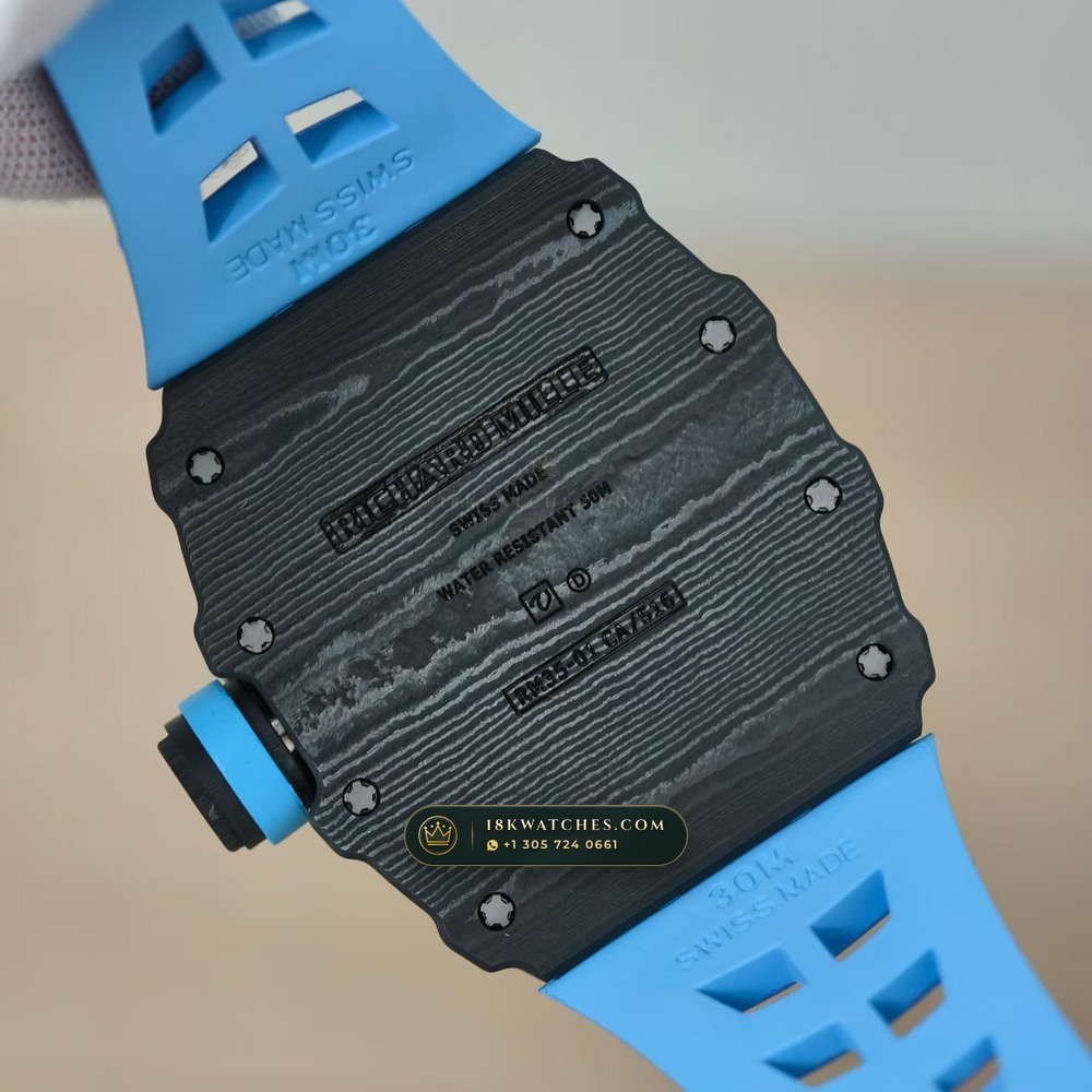 Richard Mille RM 35-01 Rafael Nadal Manual Winding — Studio Gallery Plate VII in Carbon TPT & Grade 5 Titanium (50.6g Verified Mass, Richard Mille Cal. RMUL3 Grade 5 Titanium Skeleton)