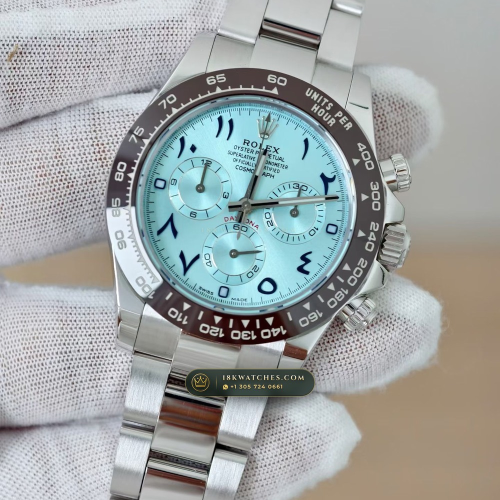 Rolex Cosmograph Daytona 950 Platinum Ref. 116506 — Studio Gallery Plate III in 950 Platinum Pt950 (282.1g Verified Mass, Rolex Manufacture Cal. 4130 - 72h Power Reserve)