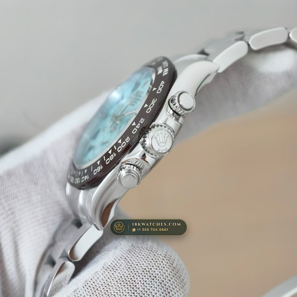 Rolex Cosmograph Daytona 950 Platinum Ref. 116506 — Studio Gallery Plate IV in 950 Platinum Pt950 (282.1g Verified Mass, Rolex Manufacture Cal. 4130 - 72h Power Reserve)
