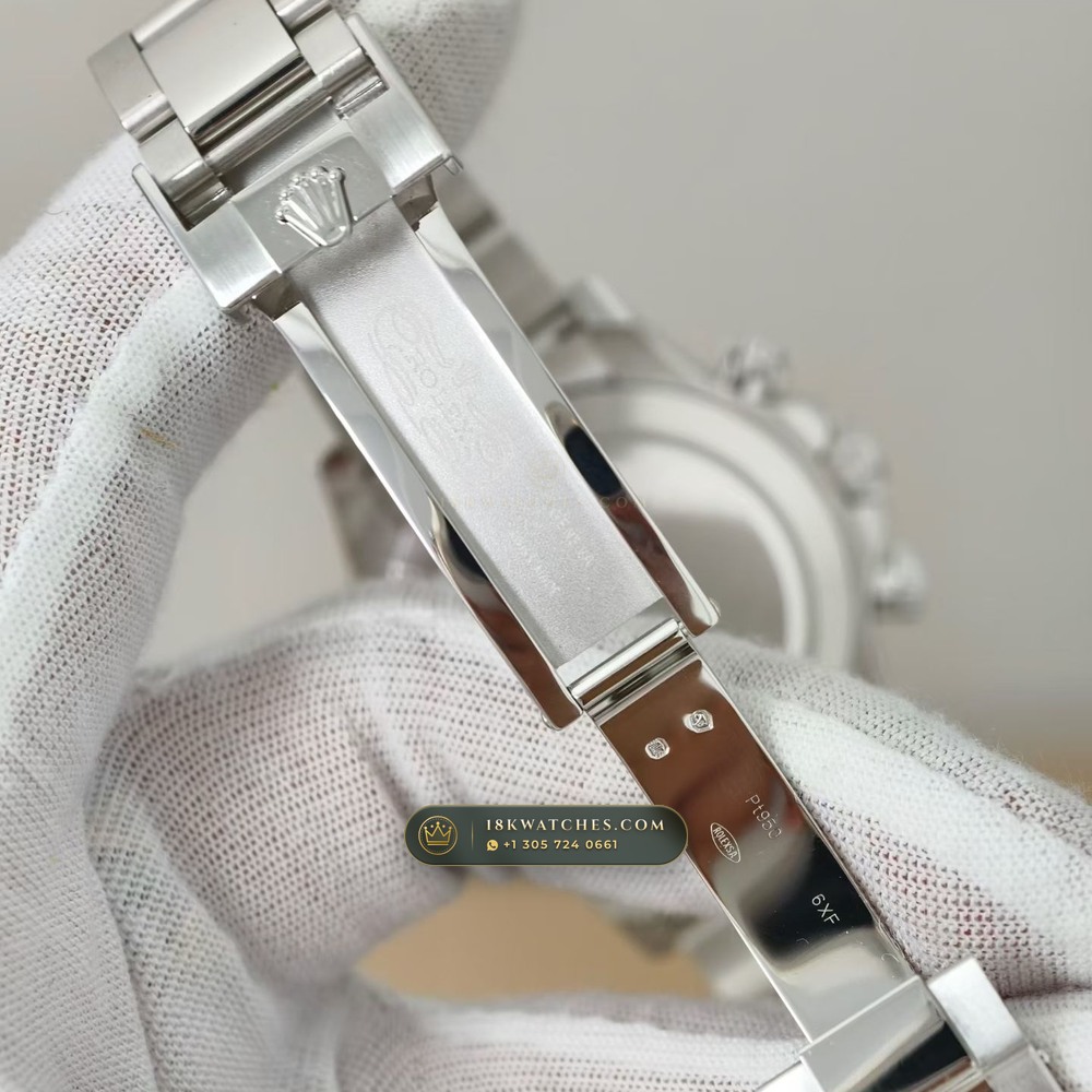 Rolex Cosmograph Daytona 950 Platinum Ref. 116506 — Studio Gallery Plate VII in 950 Platinum Pt950 (282.1g Verified Mass, Rolex Manufacture Cal. 4130 - 72h Power Reserve)