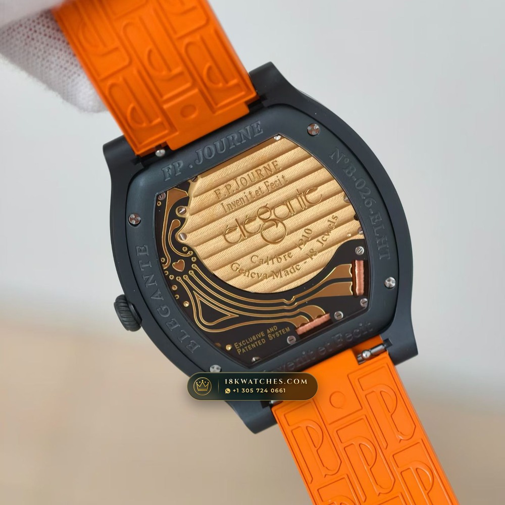 F.P. Journe Elegante 48mm Titalyt Luminescent Dial Ref. EL-TI-48 — Studio Gallery Plate V in Grade 5 Titanium Monobloc (57.9g Verified Mass, F.P. Journe Cal. 1210 Electromechanical - 18K Rose Gold Rotor)