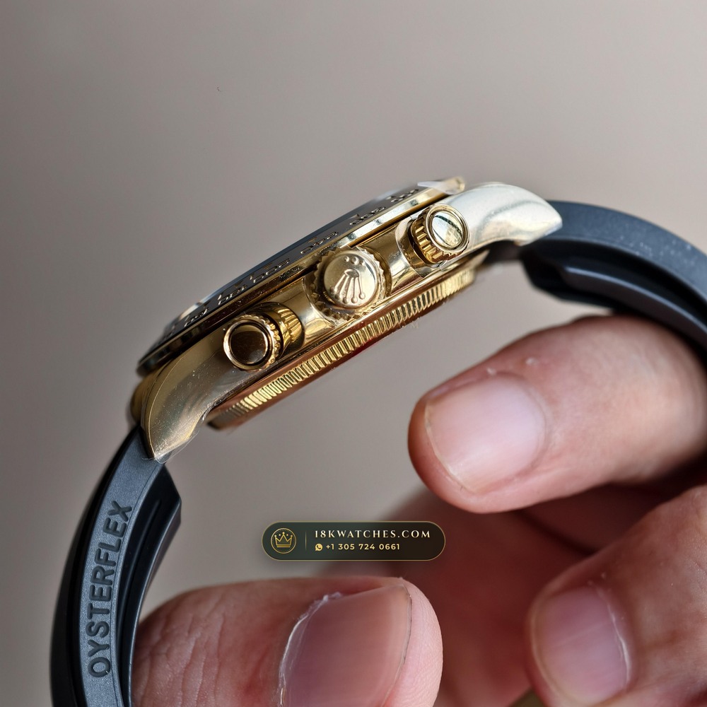 Rolex Cosmograph Daytona 18K Yellow Gold Ref. 126518LN — Studio Gallery Plate V in 18K Yellow Gold Au750 (160.6g Verified Mass, Rolex Manufacture Cal. 4131 - 72h Power Reserve)