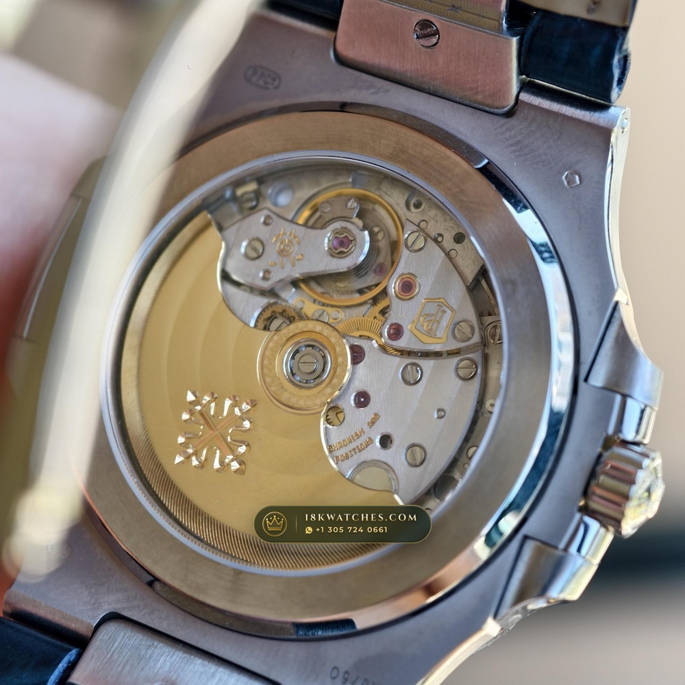 Patek Philippe Nautilus Self-Winding 41mm 18K White Gold Ref. 5811/1G-001 — Studio Gallery Plate VI in 18K White Gold Au750 (112.2g Verified Mass, Patek Philippe Cal. 26-330 S C - 21K Gold Rotor)
