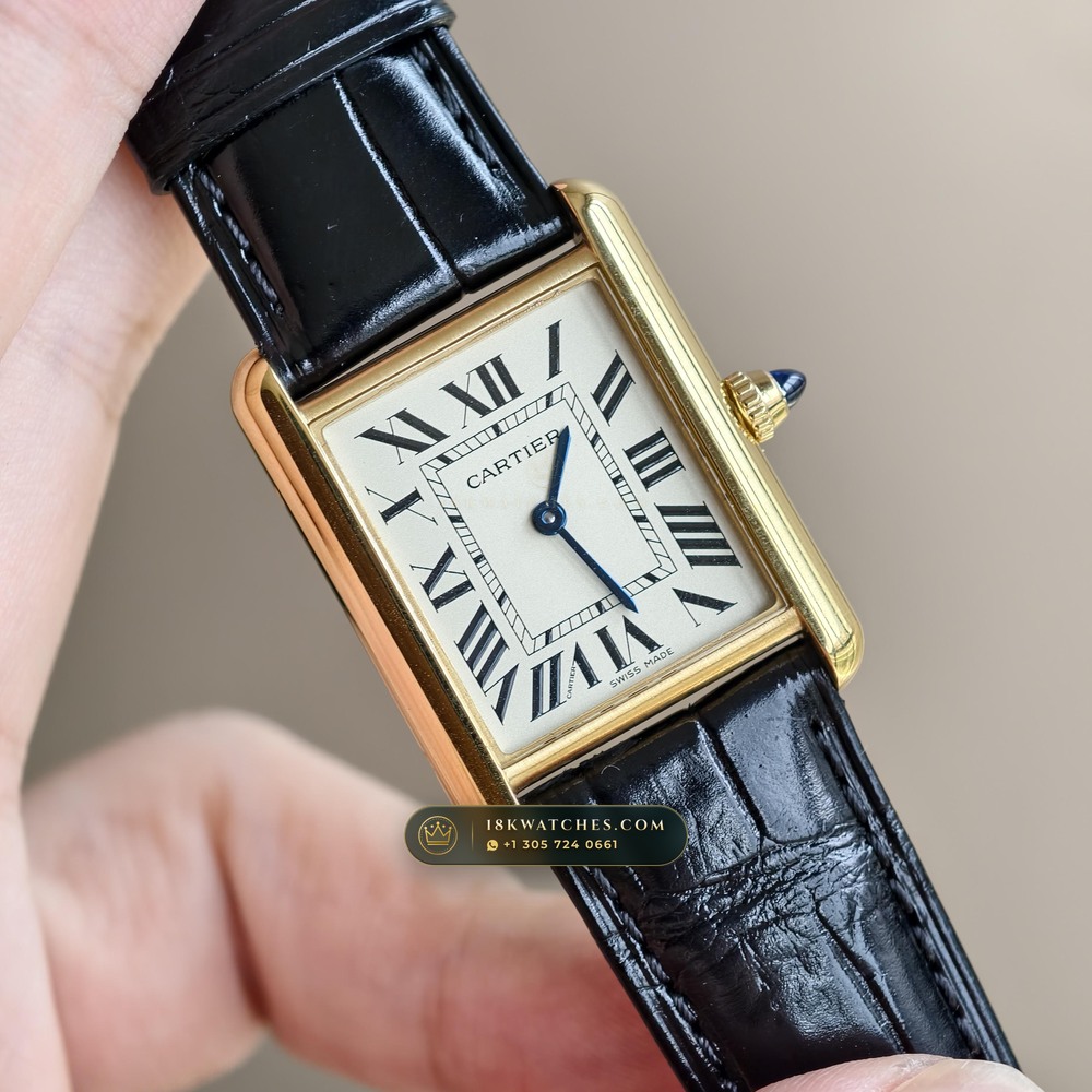 Cartier Tank Louis Cartier Large 18K Yellow Gold Ref. WGTA0011 — Studio Gallery Plate II in 18K Yellow Gold Au750 (45.9g Verified Mass, Cartier Manufacture Cal. 1917 MC)