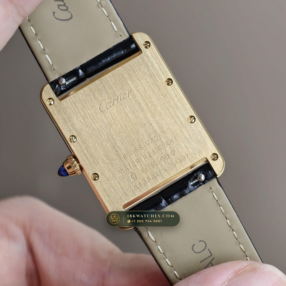 Cartier Tank Louis Cartier Large 18K Yellow Gold Ref. WGTA0011 — Studio Gallery Plate VI in 18K Yellow Gold Au750 (45.9g Verified Mass, Cartier Manufacture Cal. 1917 MC)