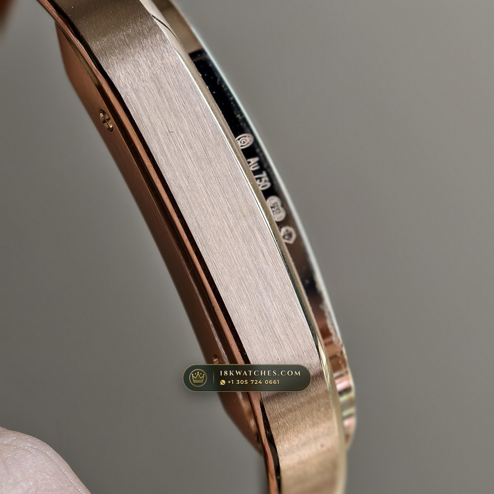 Cartier Santos de Cartier Large Full 18K Rose Gold Ref. WGSA0028 — Studio Gallery Plate V in 18K Rose Gold Au750 (178.1g Verified Mass, Cartier Manufacture Cal. 1847 MC / Skeleton Cal. 9611 MC)