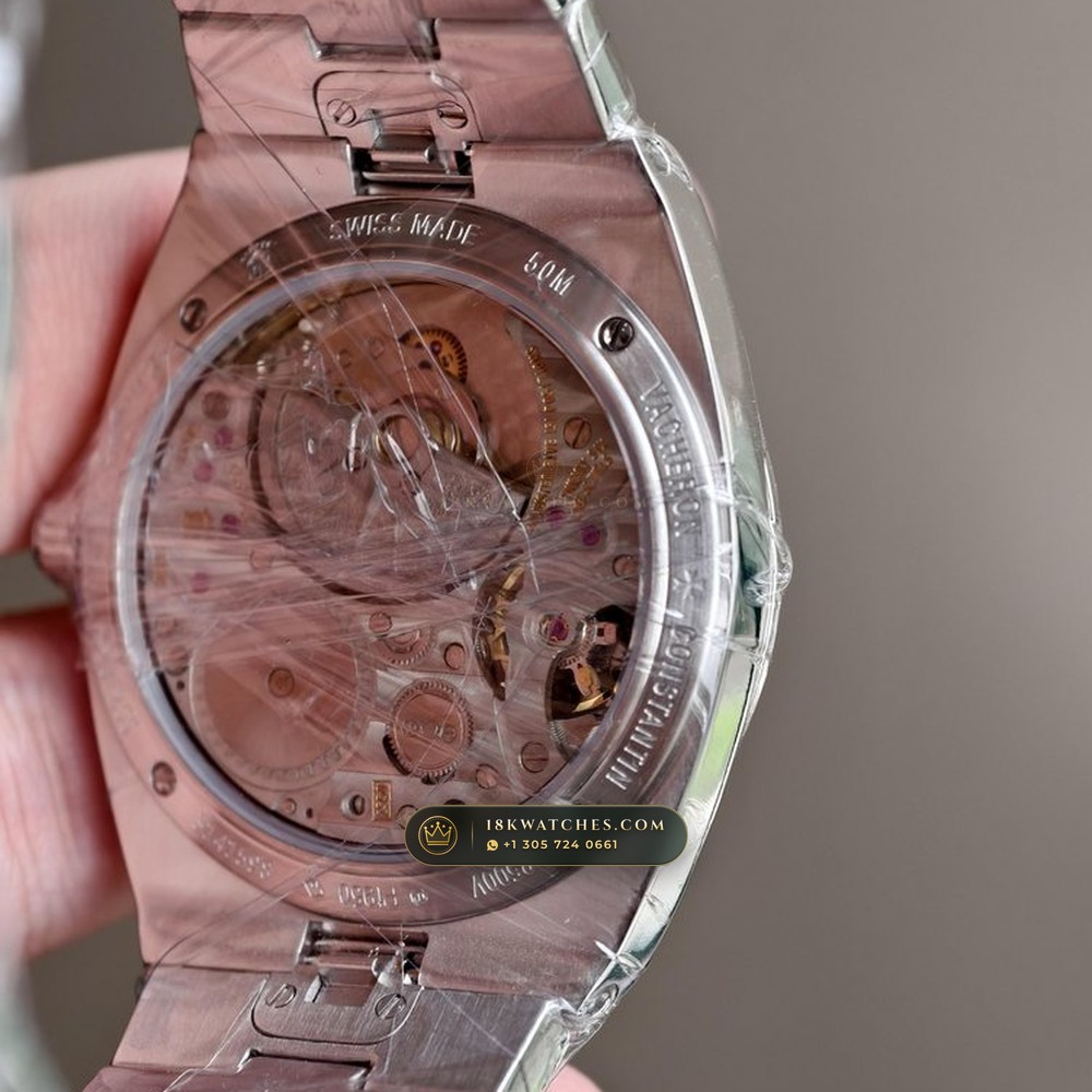 Vacheron Constantin Overseas Ultra-Thin Skeleton 18K White Gold Ref. 4300V/220G-B909 — Studio Gallery Plate VI in 950 Platinum Pt950 (241.7g Verified Mass, Vacheron Constantin Cal. 5100 - 22K Gold Maltese Rotor)