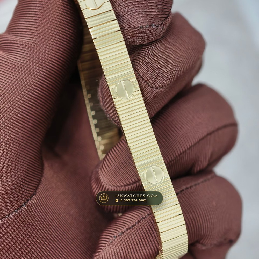 Cartier Love Unlimited Bracelet Timepiece 18K Rose Gold Ref. WJLO0002 — Studio Gallery Plate III in 18K Rose Gold Au750 (64.5g Verified Mass, Cartier Swiss Horological Movement)