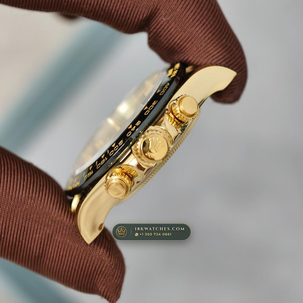 Rolex Cosmograph Daytona Gibeon Meteorite Dial 18K Yellow Gold Ref. 116518LN — Studio Gallery Plate VI in 18K Yellow Gold Au750 (160.3g Verified Mass, Rolex Manufacture Cal. 4130 - 72h Power Reserve)