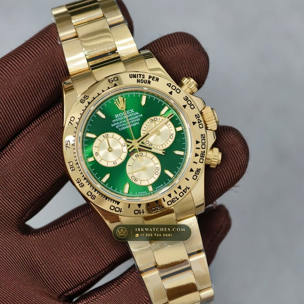 Rolex Cosmograph Daytona 18K Yellow Gold Ref. 126508 — Studio Gallery Plate II in 18K Yellow Gold Au750 (216.5g Verified Mass, Rolex Manufacture Cal. 4131 - 72h Power Reserve)