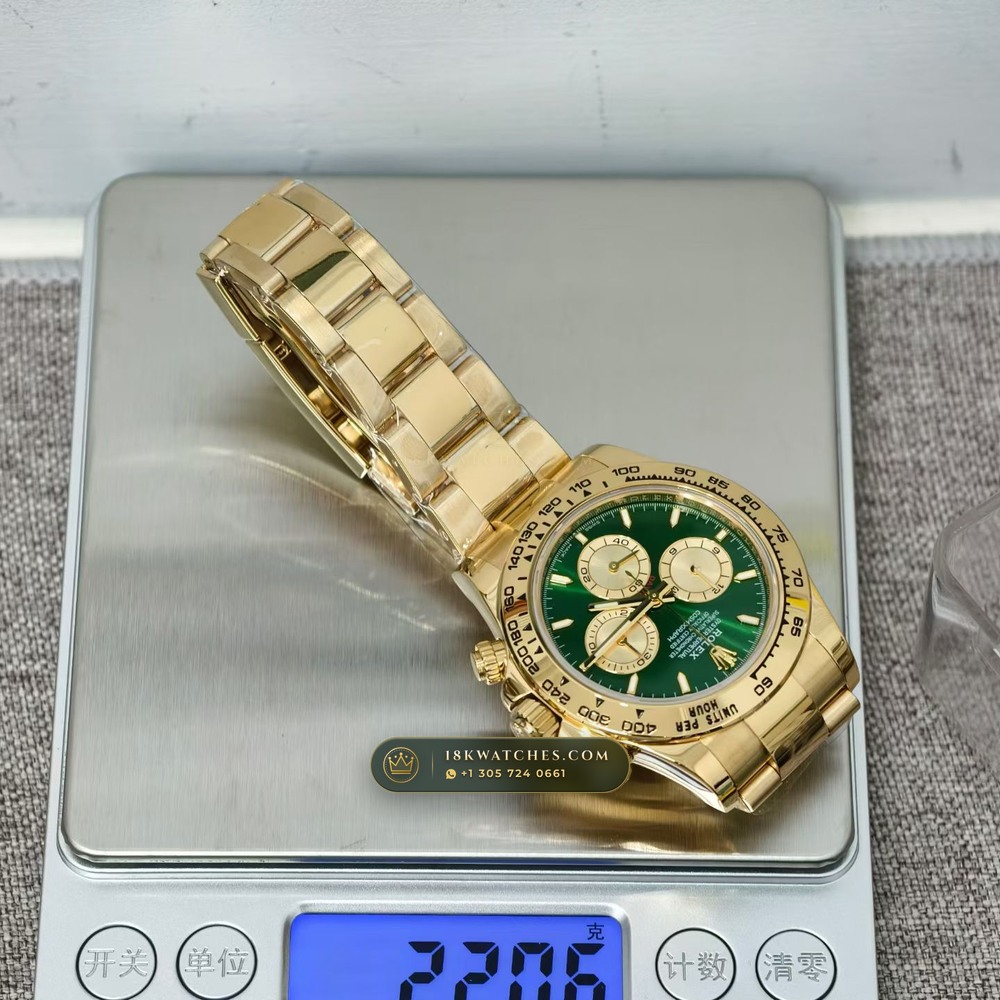 Rolex Cosmograph Daytona 18K Yellow Gold Ref. 126508 — Studio Gallery Plate IX in 18K Yellow Gold Au750 (216.5g Verified Mass, Rolex Manufacture Cal. 4131 - 72h Power Reserve)