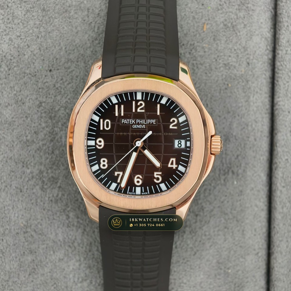 Patek Philippe Aquanaut Extra-Large Self-Winding 18K Rose Gold Ref. 5167R — Studio Gallery Plate II in 18K Rose Gold Au750 (108.7g Verified Mass, Patek Philippe Cal. 324 S C - 21K Gold Rotor)