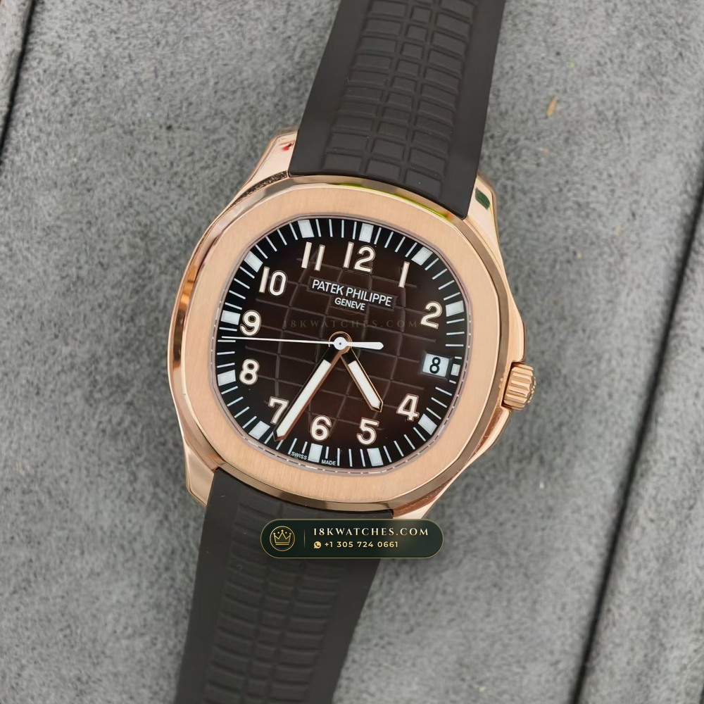 Patek Philippe Aquanaut Extra-Large Self-Winding 18K Rose Gold Ref. 5167R — Studio Gallery Plate III in 18K Rose Gold Au750 (108.7g Verified Mass, Patek Philippe Cal. 324 S C - 21K Gold Rotor)