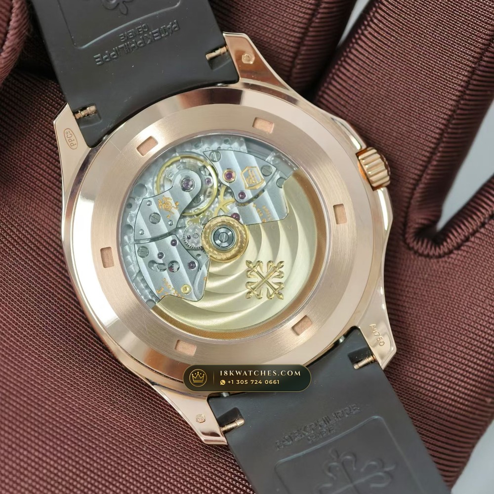 Patek Philippe Aquanaut Extra-Large Self-Winding 18K Rose Gold Ref. 5167R — Studio Gallery Plate VIII in 18K Rose Gold Au750 (108.7g Verified Mass, Patek Philippe Cal. 324 S C - 21K Gold Rotor)