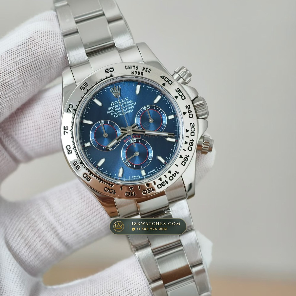 Rolex Cosmograph Daytona 18K White Gold Ref. 126509 — Studio Gallery Plate II in 18K White Gold Au750 (216.7g Verified Mass, Rolex Manufacture Cal. 4131 - 72h Power Reserve)
