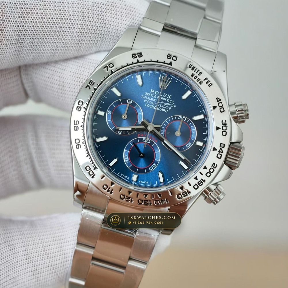 Rolex Cosmograph Daytona 18K White Gold Ref. 126509 — Studio Gallery Plate III in 18K White Gold Au750 (216.7g Verified Mass, Rolex Manufacture Cal. 4131 - 72h Power Reserve)