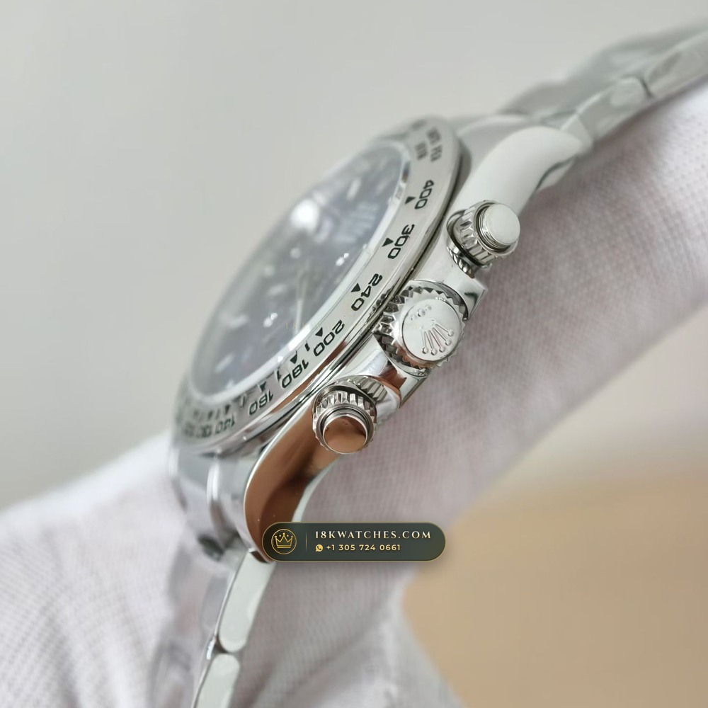 Rolex Cosmograph Daytona 18K White Gold Ref. 126509 — Studio Gallery Plate VI in 18K White Gold Au750 (216.7g Verified Mass, Rolex Manufacture Cal. 4131 - 72h Power Reserve)