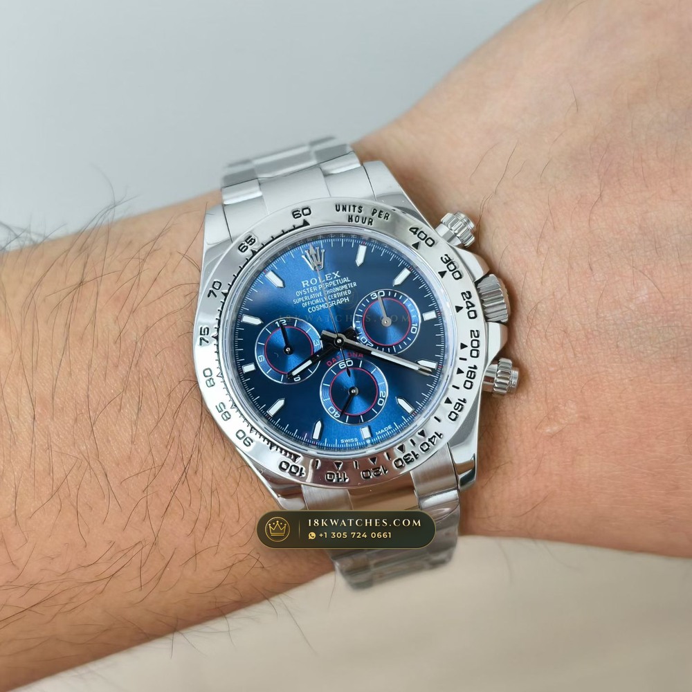 Rolex Cosmograph Daytona 18K White Gold Ref. 126509 — Studio Gallery Plate VIII in 18K White Gold Au750 (216.7g Verified Mass, Rolex Manufacture Cal. 4131 - 72h Power Reserve)