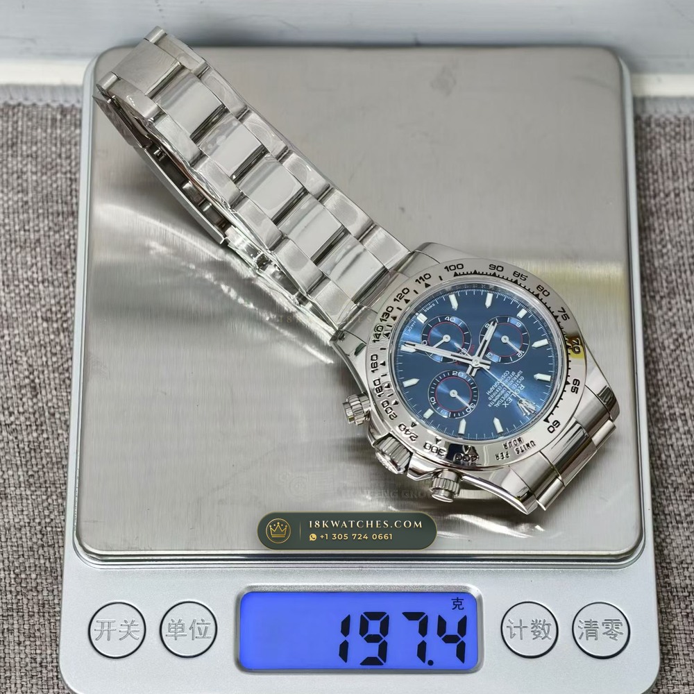 Rolex Cosmograph Daytona 18K White Gold Ref. 126509 — Studio Gallery Plate IX in 18K White Gold Au750 (216.7g Verified Mass, Rolex Manufacture Cal. 4131 - 72h Power Reserve)