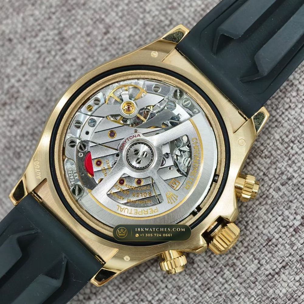 Rolex Cosmograph Daytona 18K Yellow Gold Free-Sprung Calibre Ref. 126518LN — Studio Gallery Plate VIII in 18K Yellow Gold Au750 (160.6g Verified Mass, Rolex Manufacture Cal. 4131 - 72h Power Reserve)