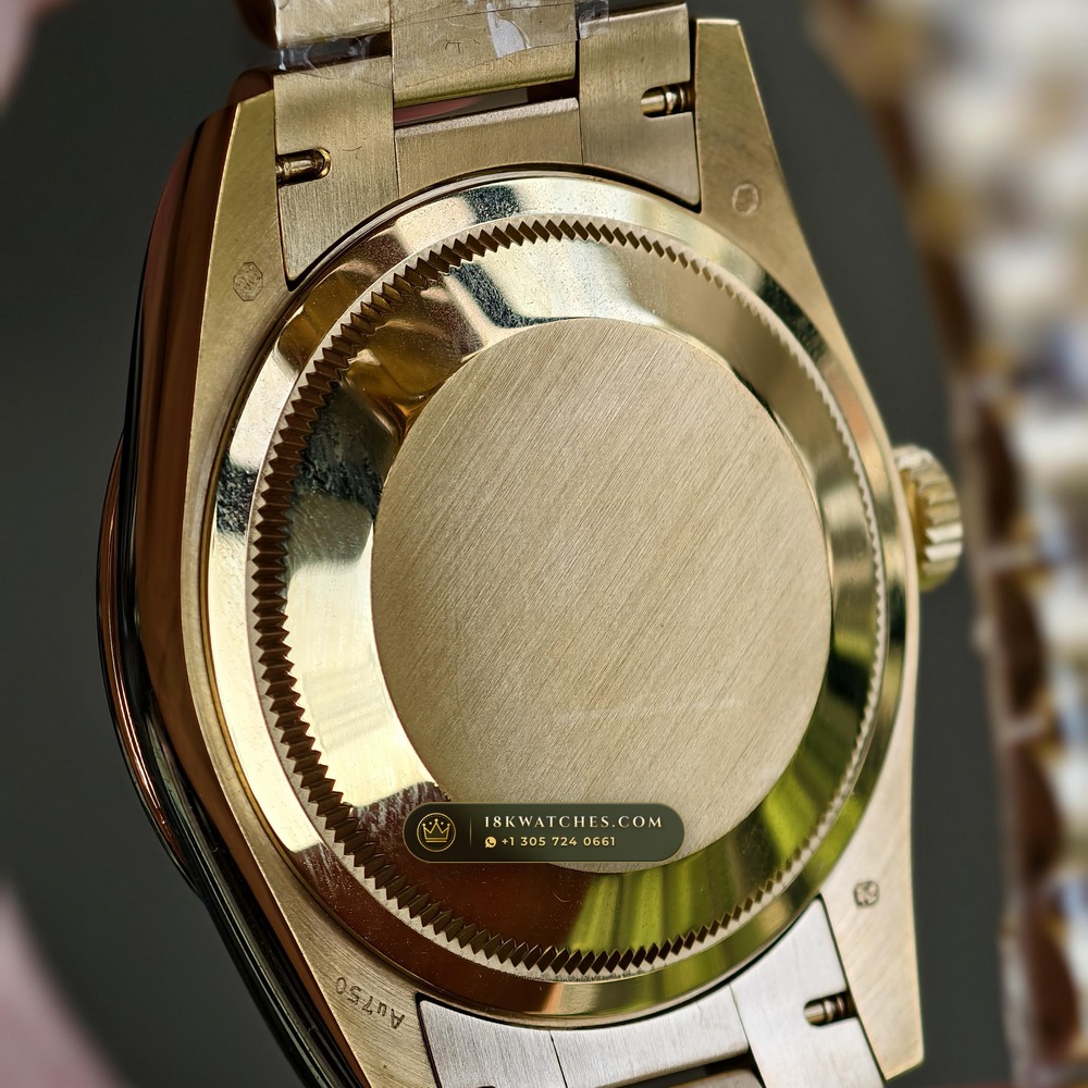 Rolex Day-Date 36 Natural Ferrite Stone Dial 18K Yellow Gold Ref. 18238 — Studio Gallery Plate VIII in 18K Yellow Gold Au750 (141.5g Verified Mass, Rolex Manufacture Cal. 3155)