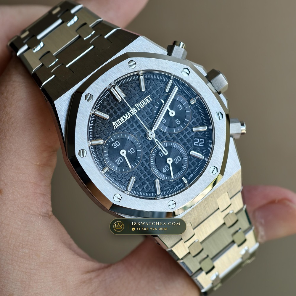 Audemars Piguet Royal Oak Selfwinding Chronograph 41mm Ref. 26240ST — Studio Gallery Plate III in 904L Stainless Steel Custom Architecture (180.6g Verified Mass, Audemars Piguet Cal. 4401 Flyback Chronograph)