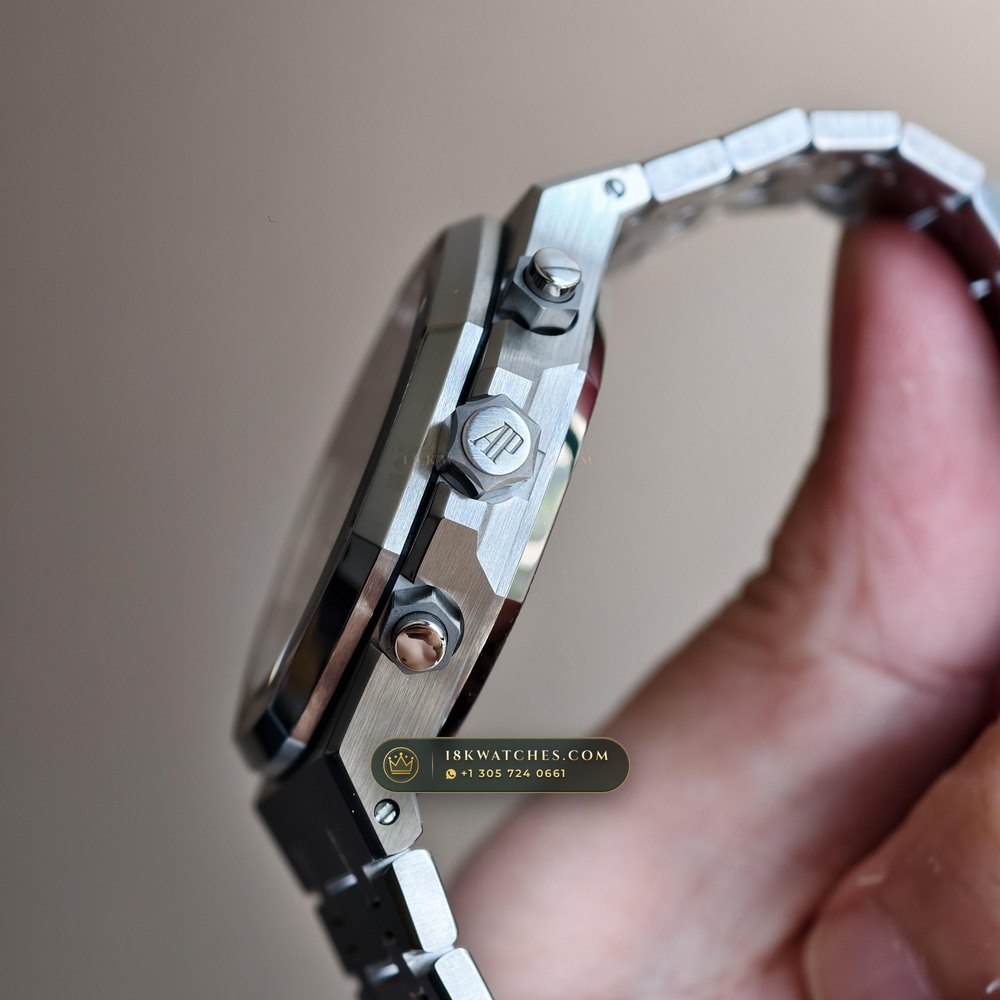 Audemars Piguet Royal Oak Selfwinding Chronograph 41mm Ref. 26240ST — Studio Gallery Plate VI in 904L Stainless Steel Custom Architecture (180.6g Verified Mass, Audemars Piguet Cal. 4401 Flyback Chronograph)