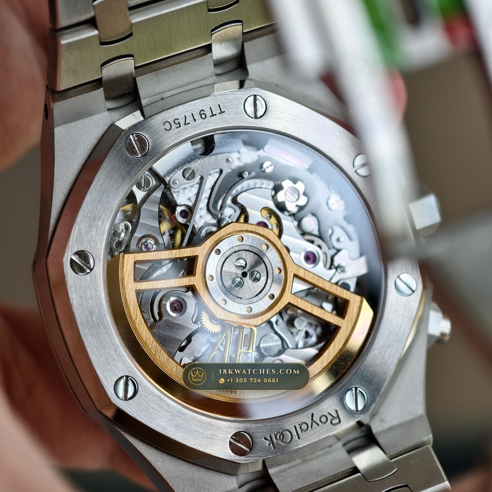 Audemars Piguet Royal Oak Selfwinding Chronograph 41mm Ref. 26240ST — Studio Gallery Plate IX in 904L Stainless Steel Custom Architecture (180.6g Verified Mass, Audemars Piguet Cal. 4401 Flyback Chronograph)