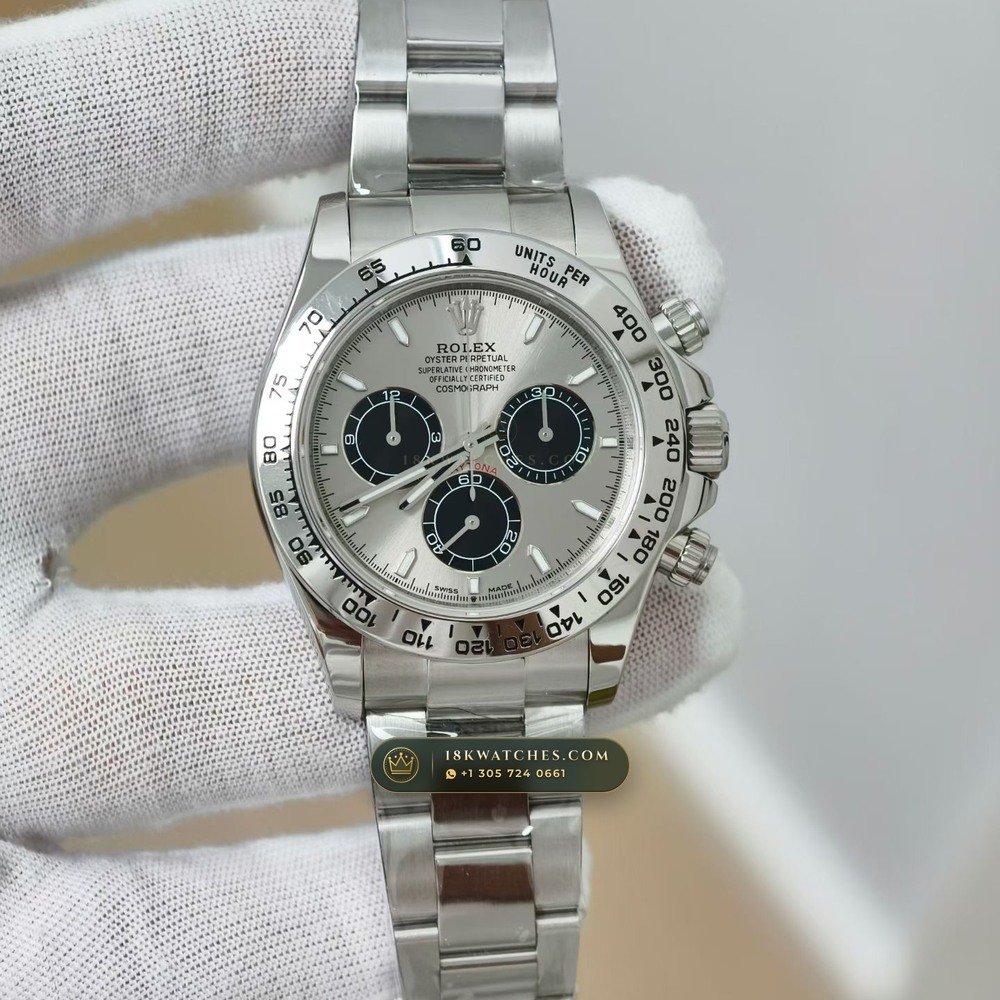Rolex Cosmograph Daytona 18K White Gold Geneva Atelier Spec Ref. 126509