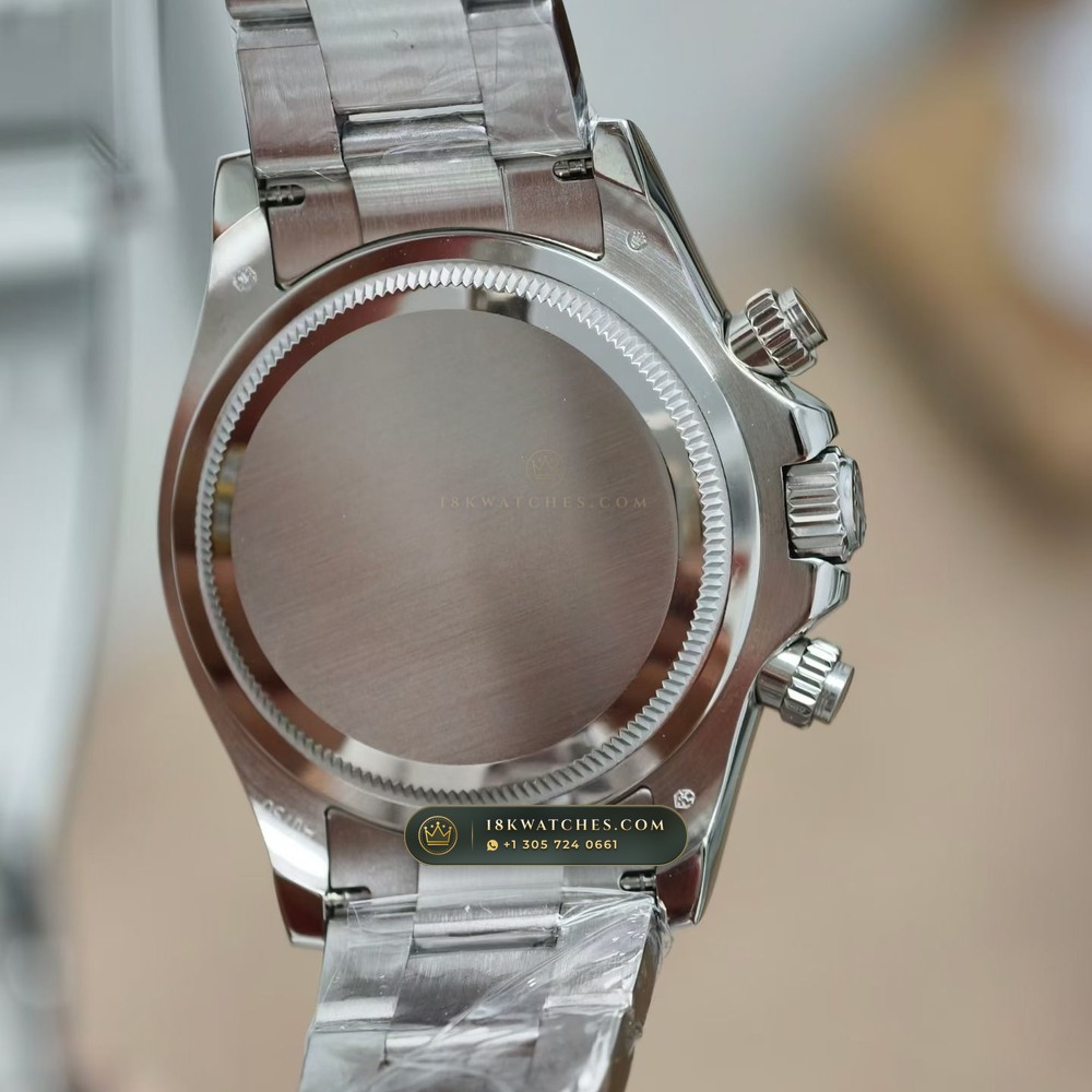 Rolex Cosmograph Daytona 18K White Gold Geneva Atelier Spec Ref. 126509 — Studio Gallery Plate VI in 18K White Gold Au750 (216.2g Verified Mass, Rolex Manufacture Cal. 4131 - 72h Power Reserve)