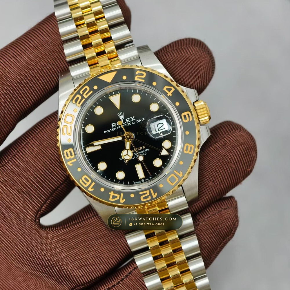 Rolex GMT-Master II Guinness / Zombie Grey & Black Cerachrom Ref. 126713GRNR — Studio Gallery Plate II in 904L Stainless Steel Custom Architecture (172.1g Verified Mass, Rolex Manufacture Cal. 3285 - 70h Power Reserve)