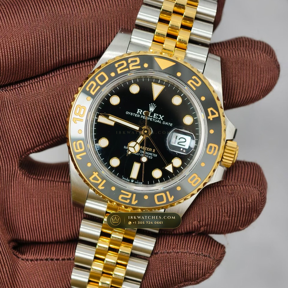 Rolex GMT-Master II Guinness / Zombie Grey & Black Cerachrom Ref. 126713GRNR — Studio Gallery Plate III in 904L Stainless Steel Custom Architecture (172.1g Verified Mass, Rolex Manufacture Cal. 3285 - 70h Power Reserve)