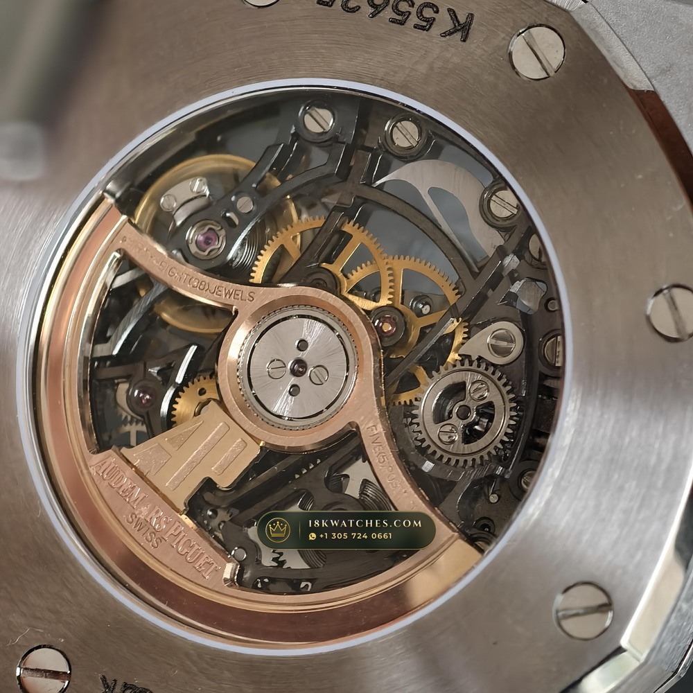 Audemars Piguet Royal Oak Double Balance Wheel Openworked 41mm Ref. 15407ST.OO.1220ST.01 — Studio Gallery Plate VIII in 904L Stainless Steel Custom Architecture (162.3g Verified Mass, Audemars Piguet Cal. 3132 Dual-Balance Openworked)