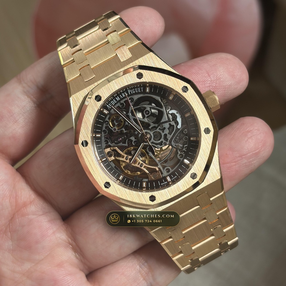 Audemars Piguet Royal Oak Double Balance Wheel Openworked 41mm 18K Rose Gold Ref. 15407OR.OO.1220OR.01
