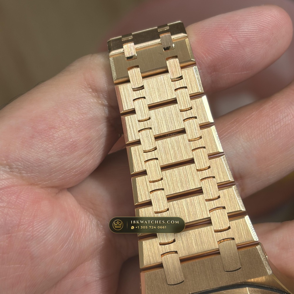 Audemars Piguet Royal Oak Double Balance Wheel Openworked 41mm 18K Rose Gold Ref. 15407OR.OO.1220OR.01 — Studio Gallery Plate IX in 18K Rose Gold Au750 (224.8g Verified Mass, Audemars Piguet Cal. 3132 Dual-Balance Openworked)