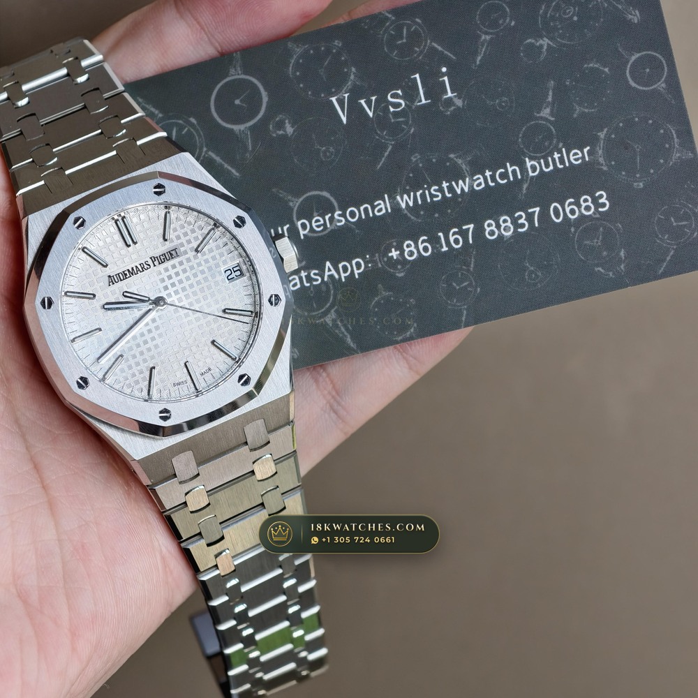 Audemars Piguet Royal Oak Selfwinding 41mm Geneva Atelier Spec Ref. 15510ST — Studio Gallery Plate XII in 904L Stainless Steel Custom Architecture (166.4g Verified Mass, Audemars Piguet Cal. 4302 - 70h Power Reserve)