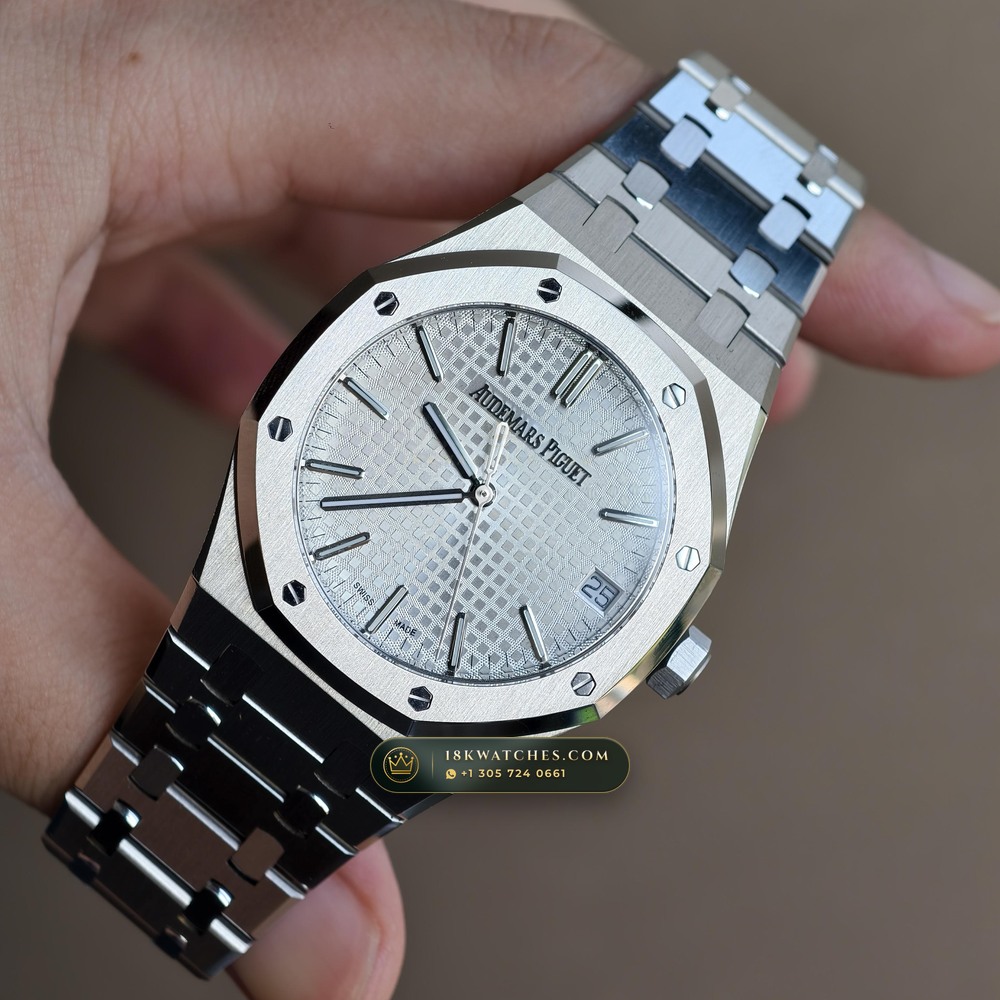 Audemars Piguet Royal Oak Selfwinding 41mm Geneva Atelier Spec Ref. 15510ST — Studio Gallery Plate III in 904L Stainless Steel Custom Architecture (166.4g Verified Mass, Audemars Piguet Cal. 4302 - 70h Power Reserve)
