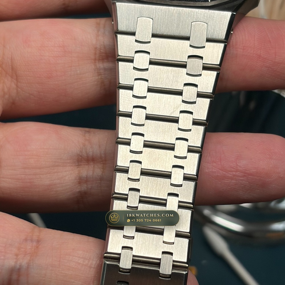 Audemars Piguet Royal Oak Double Balance Wheel Openworked 41mm Salmon Dial 5-Axis CNC Case Ref. 15407ST.OO.1220ST.02 — Studio Gallery Plate VII in 904L Stainless Steel Custom Architecture (161.8g Verified Mass, Audemars Piguet Cal. 3132 Dual-Balance Openworked)