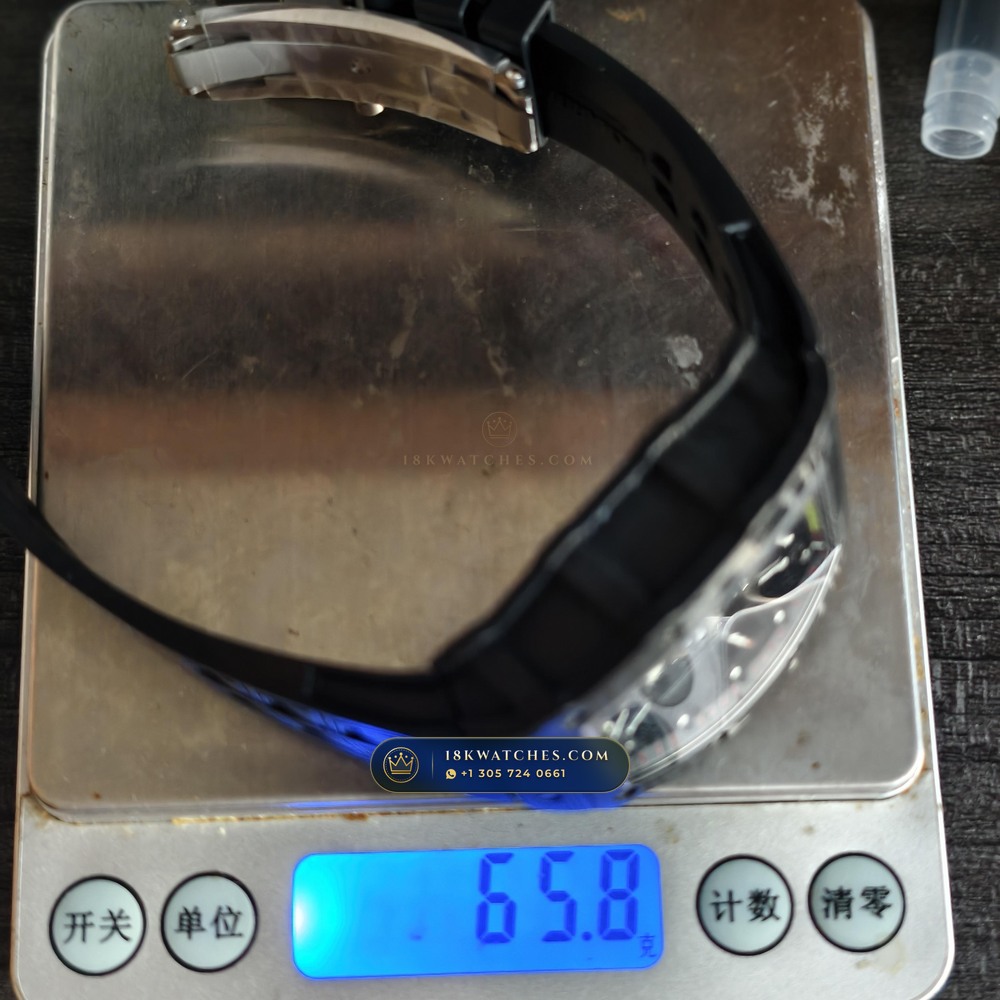 Richard Mille RM 35-01 Rafael Nadal Manual Winding 5-Axis CNC Case — Studio Gallery Plate VIII in Carbon TPT & Grade 5 Titanium (50.6g Verified Mass, Richard Mille Cal. RMUL3 Grade 5 Titanium Skeleton)